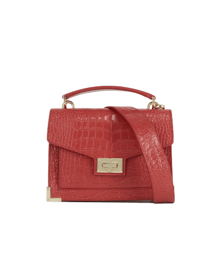 THE KOOPLES Sac EMILY Small en cuir croco rouge removebg preview Hiver : comment s'habiller pour rester chic quand il fait froid ?